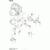 Схема вузла: Блок ABS для Suzuki AN400 Burgman (EU analogue of SkyWave)