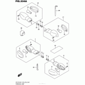 Схема вузла: Поворотники для Suzuki GSX-R1000