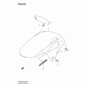 Схема вузла: Переднє крило (Model k7) для Suzuki SV650