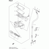 Схема узла: Передний тормозной цилиндр для Suzuki VZ800 Boulevard M50