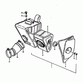 Схема узла: Воздушный фильтр для Suzuki TS125