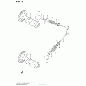 Схема вузла: Розподільний вал & Клапан для Suzuki AN400 Burgman (EU analogue of SkyWave)