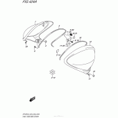 Схема вузла: Накладка паливного бака для Suzuki SFV650 Gladius