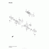 Схема вузла: Підніжки для Suzuki DR200 DR200SE