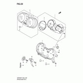 Схема вузла: Спідометр (Gsf650sk7/sk8/suk7/suk8) для Suzuki GSF650 Bandit