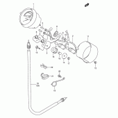 Схема узла: Спидометр для Suzuki TU250