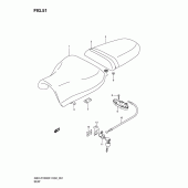 Схема вузла: Сидіння для Suzuki GSX-R1000