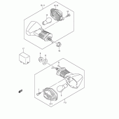 Схема вузла: Поворотники для Suzuki DL650 V-Strom
