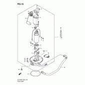 Схема узла: Топливный насос для Suzuki DL1000 V-Strom