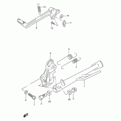 Схема вузла: Підставка для Suzuki TL1000