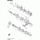 Схема узла: Трансмиссия для Suzuki DR-Z400 DR-Z400SM