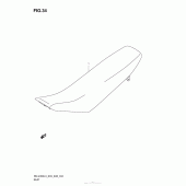 Схема вузла: Сидіння для Suzuki RM-Z450