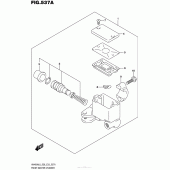 Схема вузла: Передній гальмівний циліндр для Suzuki AN400 Burgman (EU analogue of SkyWave)