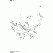 Схема вузла: Вихлопна система для Suzuki DL650 V-Strom