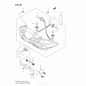 Схема вузла: Задній ліхтар (Стоп-сигнал) для Suzuki AN400 Burgman (EU analogue of SkyWave)