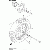 Схема узла: Переднее колесо (Uh200Al6 P28) для Suzuki UH200 Burgman