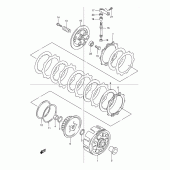 Схема вузла: Зчеплення для Suzuki DR250