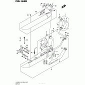 Схема вузла: Вихлопна система (Vl1500Btl7 E28) для Suzuki VL1500 Boulevard C90 BOSS