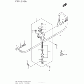 Схема вузла: Задній гальмівний циліндр Suzuki RM-Z450