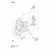 Схема узла: Фара (Gs500fk4/k5/k6) для Suzuki GS500