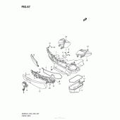 Схема вузла: Передній бардачок для Suzuki AN650 Burgman (EU analogue of SkyWave)