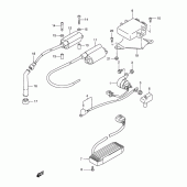 Схема вузла: Електроустаткування для Suzuki VS800 Intruder 800