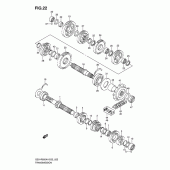 Схема вузла: Трансмісія для Suzuki GSX-R600