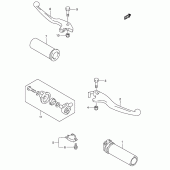 Схема вузла: Ручки керма для Suzuki VS1400 Boulevard S83