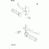 Схема узла: Ручки руля для Suzuki UH125 Burgman