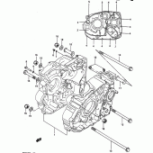 Схема узла: Картер двигателя для Suzuki DR650 DR650R
