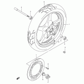 Схема вузла: Переднє колесо Suzuki VX800 VX800