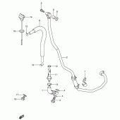 Схема узла: Шланг масляный для Suzuki DR-Z400 DR-Z400E