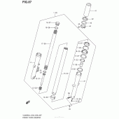 Схема узла: Вилка передней оси для Suzuki VL800 Boulevard C50 B.O.S.S.