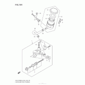 Схема узла: Передний тормозной цилиндр для Suzuki GSX-R1000