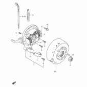Схема вузла: Статор & Ротор для Suzuki RMX250