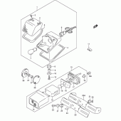Схема узла: Задний фонарь (Стоп-сигнал) для Suzuki DR650 DR650SE