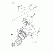 Схема узла: Воздушный фильтр (Model n) для Suzuki RM125