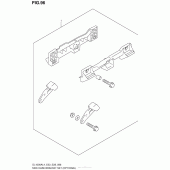 Схема вузла: Side Case Bracket Set (Optional) для Suzuki DL1000 V-Strom