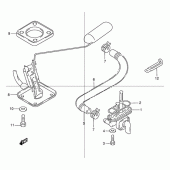 Схема узла: Топливный кран для Suzuki GSX1200
