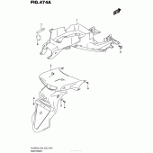 Схема вузла: Заднє крило Suzuki DL650 V-Strom