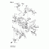 Схема вузла: Дросельна заслінка (Model k5/k6/k7/k8) для Suzuki VZ800 Intruder M800/ Boulevard M50