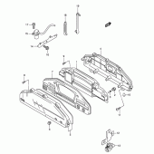 Схема вузла: Спідометр (An650k5 e2, e19 imobi) для Suzuki AN650 Burgman (EU analogue of SkyWave)