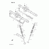 Схема узла: Распредвал & Клапан для Suzuki GSX-R750