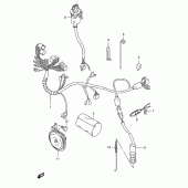 Схема вузла: Електропроводка (Model r p9) для Suzuki TS125