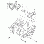 Схема вузла: Картер двигуна для Suzuki RM250