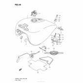 Схема вузла: Паливний бак (Vz800L4 E28) для Suzuki VZ800 Boulevard M50