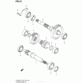 Схема узла: Трансмиссия для Suzuki UH200 Burgman