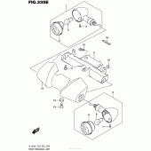 Схема вузла: Front Turnsignal Lamp (Vl1500Tl7 E03) для Suzuki VL1500 Boulevard C90T BOSS