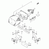 Схема узла: Задний фонарь (Стоп-сигнал) (Model k/l/m/n/p/r/s) для Suzuki GS500