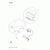 Схема узла: Сиденье для Suzuki GSX-R750